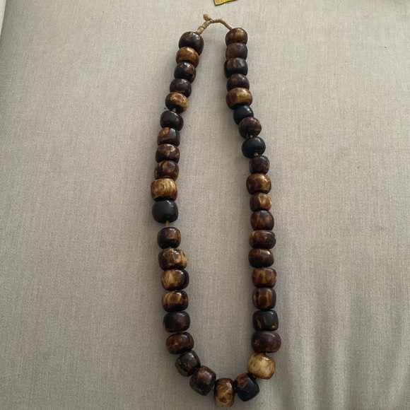 Vintage African Bone Bead Necklace - Picture 1 of 7